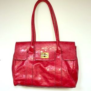 Fancy laptop bag!  Nylon interior. Many pockets